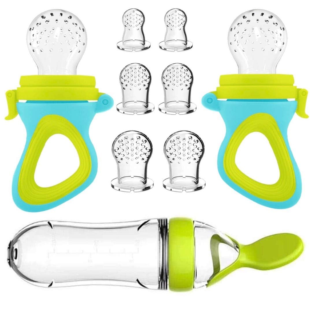 Baby Food Dispensing Spoon - Сжимающая бутылочка для кормления, силиконовая соска