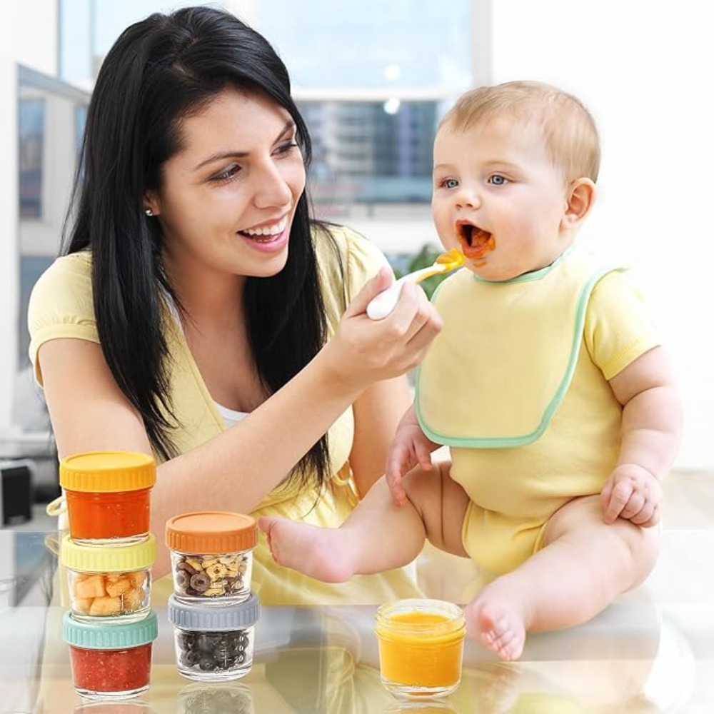 Baby Food Jar - Набор из 6 многоразовых стеклянных баночек