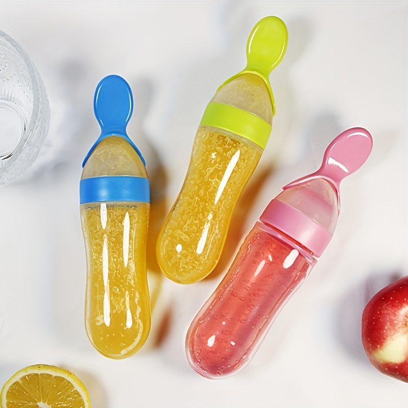 Baby Food Dispensing Spoon - Силиконовая бутылочка для кормления ребенка с