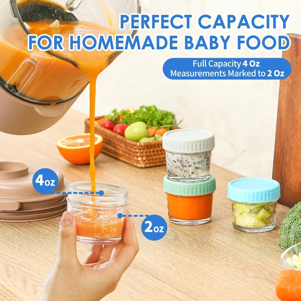 6 шт., стеклянная банка Mason  – обзор и цена Baby Food Jar