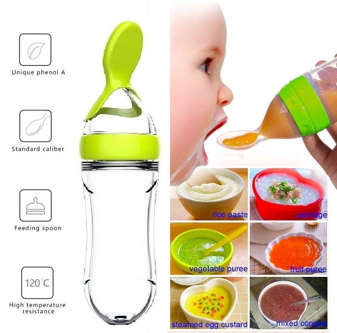 Сжимающая бутылочка для кормле – обзор и цена Baby Food Dispensing Spoon