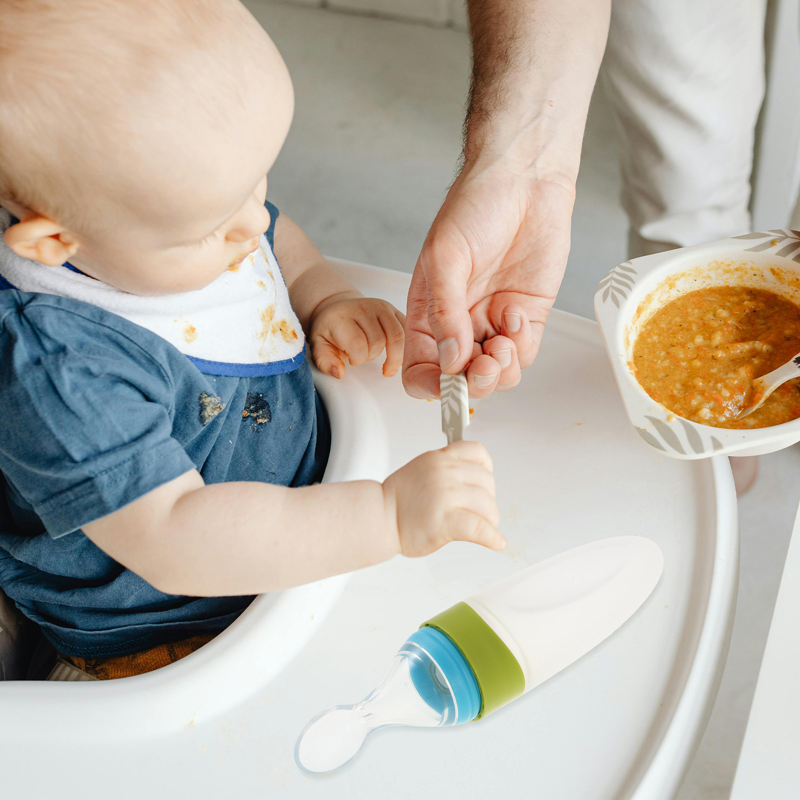 Силиконовая ложка-дозатор для  – обзор и цена Baby Food Dispensing Spoon