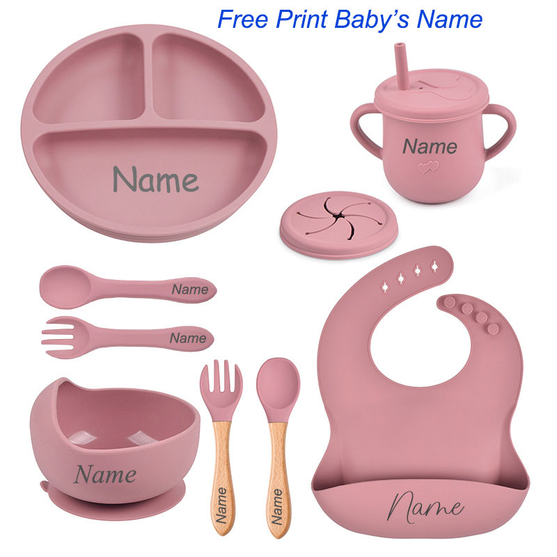 8 шт., набор силиконовой посуд – обзор и цена Baby Food Logo